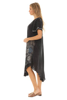 Tie-Dye With Short Sleeves Rayon Sundress - Shoreline Wear, Inc.