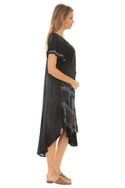 Tie-Dye With Short Sleeves Rayon Sundress - Shoreline Wear, Inc.