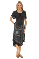 Tie-Dye With Short Sleeves Rayon Sundress - Shoreline Wear, Inc.