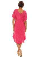 Tie-Dye With Short Sleeves Rayon Sundress - Shoreline Wear, Inc.