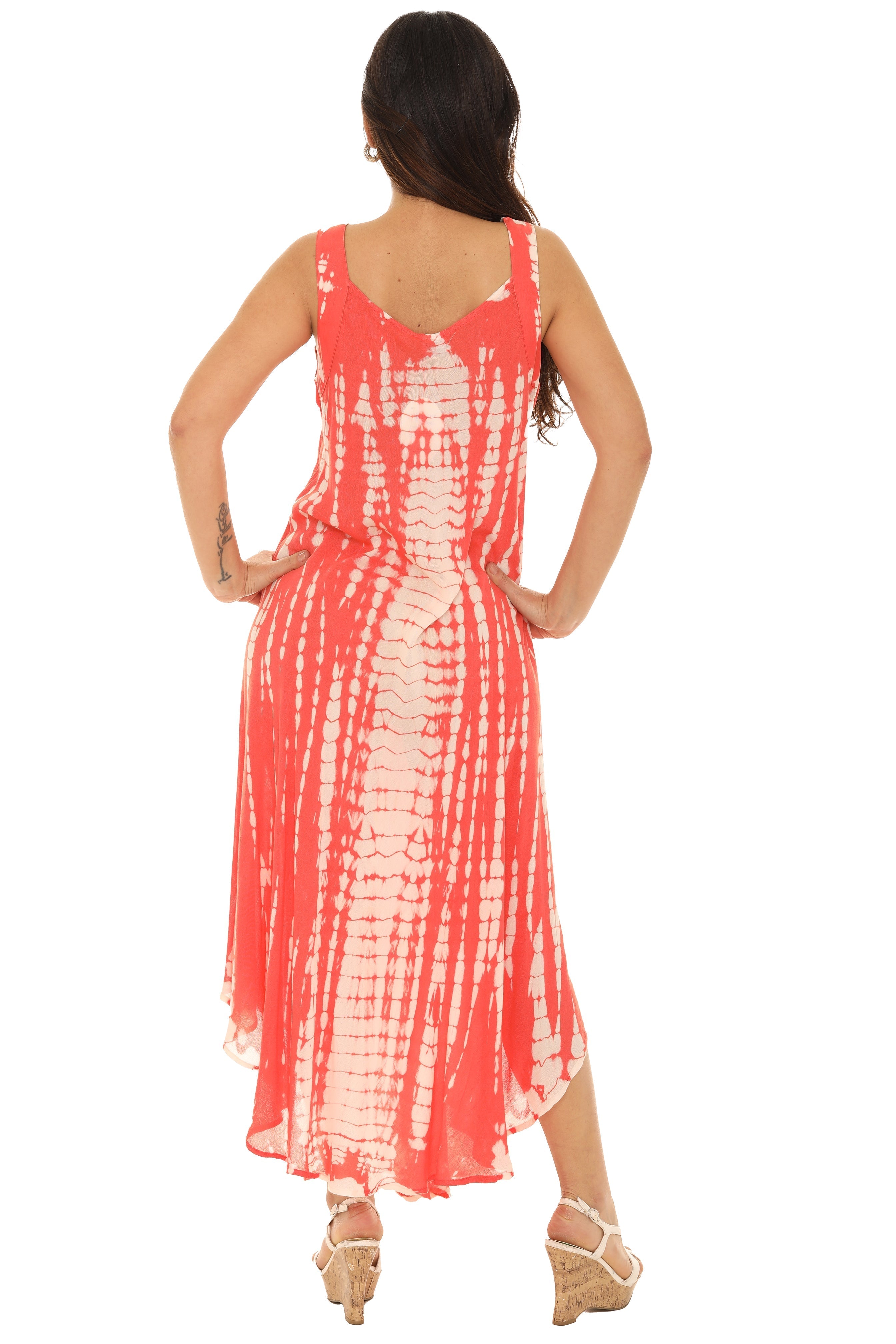Tie Dye Sleeveless Long Sundress - Shoreline Wear, Inc.