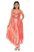 Tie Dye Sleeveless Long Sundress - Shoreline Wear, Inc.