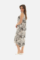 Printed Capri Wide Leg Jumpsuit - Charming Charlie