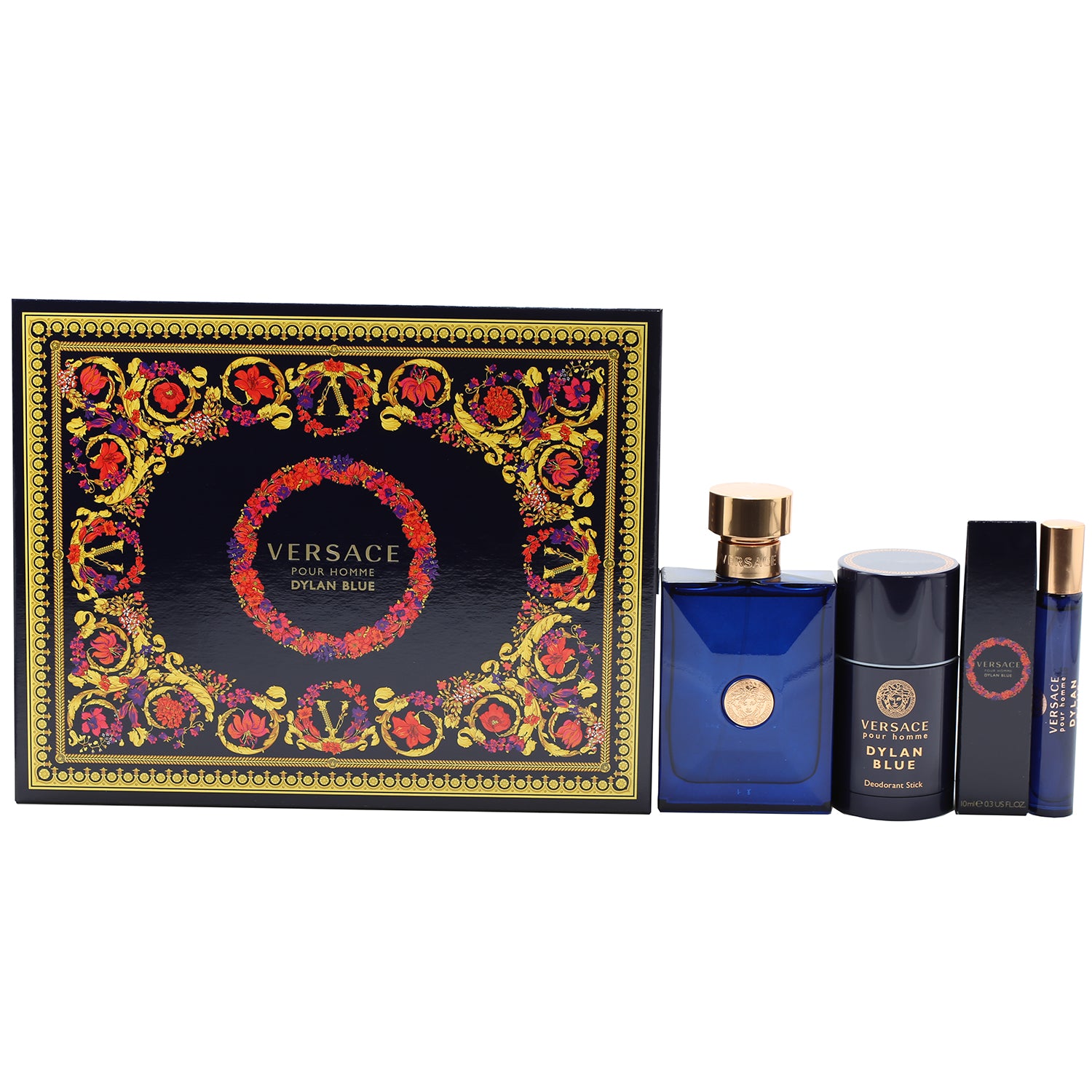 VERSACE DYLAN BLUE by Gianni Versace EAU DE PARFUM SPRAY 3.4 OZ for WOMEN  And a Mystery Name brand sample vile