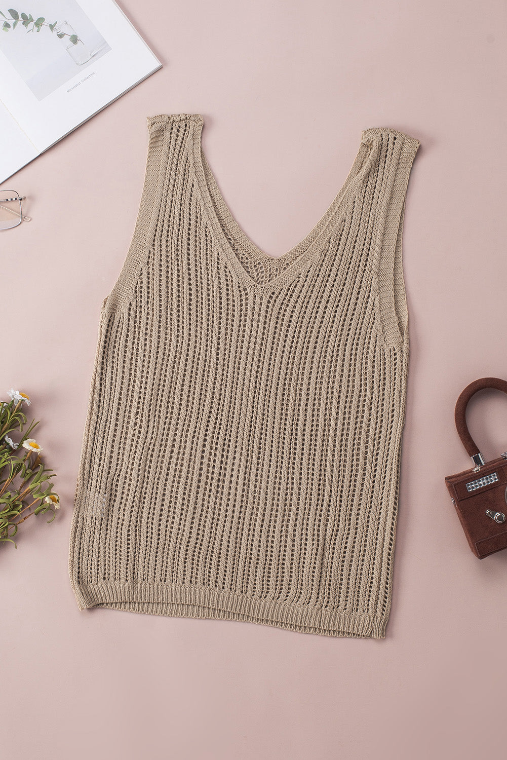 V-Neck Wide Strap Knit Vest - Charming Charlie
