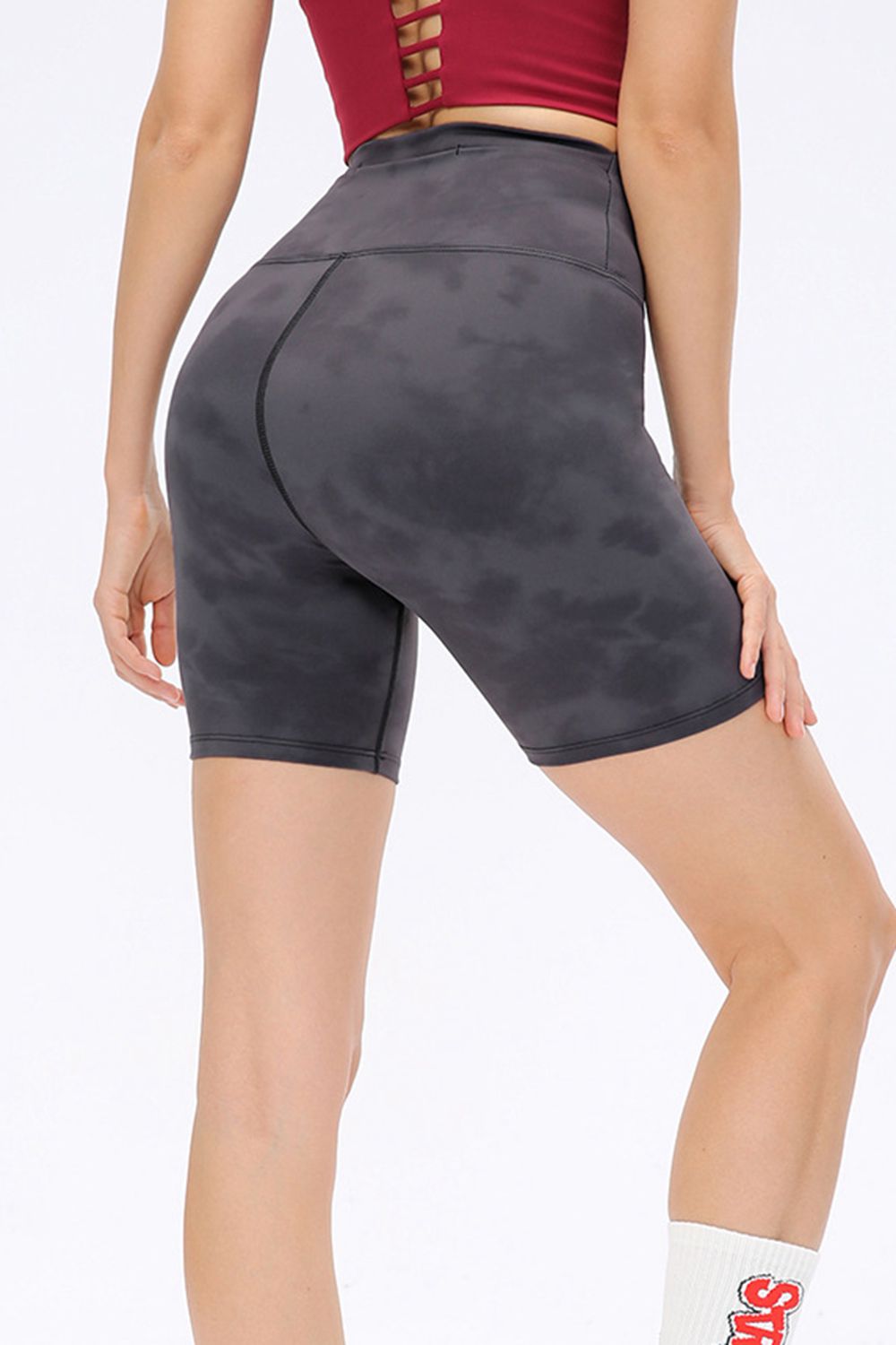 Wide Waistband Sports Shorts - Charming Charlie