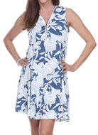 Women Zip-Accent V-Neck Dress - Shoreline Wear, Inc.