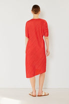 Marina West Swim Pleated Dolman Sleeve Dress - Charming Charlie