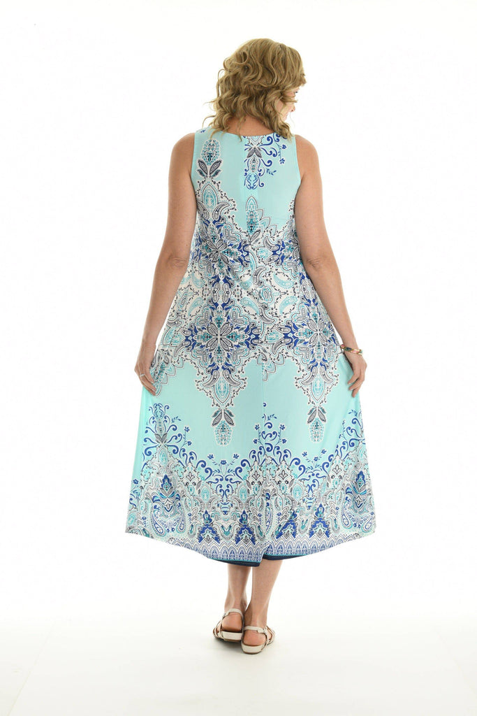 Paisley Printed Maxi Dress - Shoreline Wear, Inc.