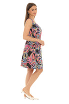 Tropical Print A-Line Dress - Shoreline Wear, Inc.