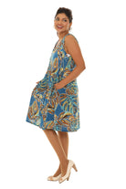 Tropical Print A-Line Dress - Shoreline Wear, Inc.