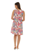 Tropical Print A-Line Dress - Shoreline Wear, Inc.