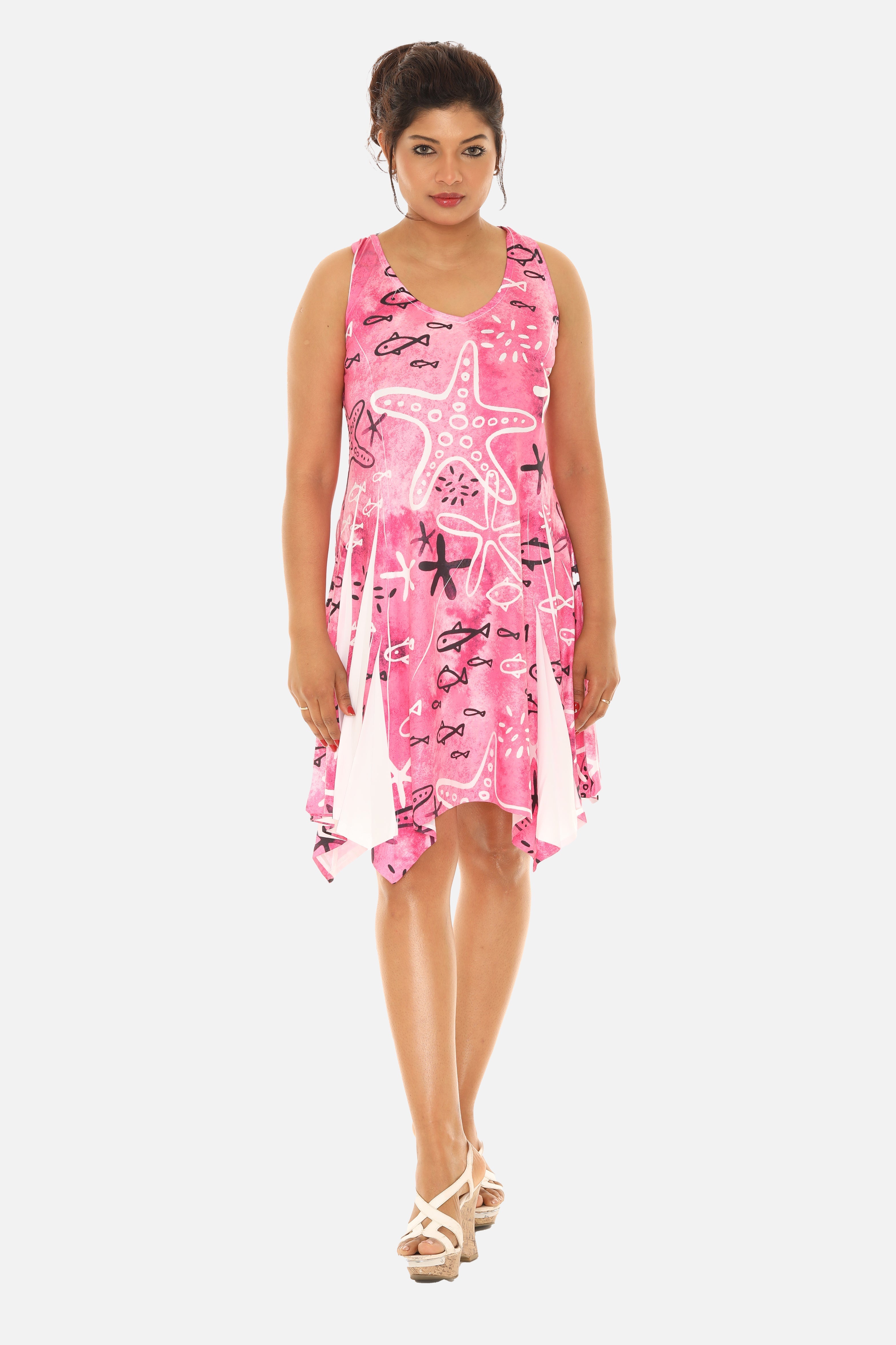 Starfish Sleeveless Short Dress