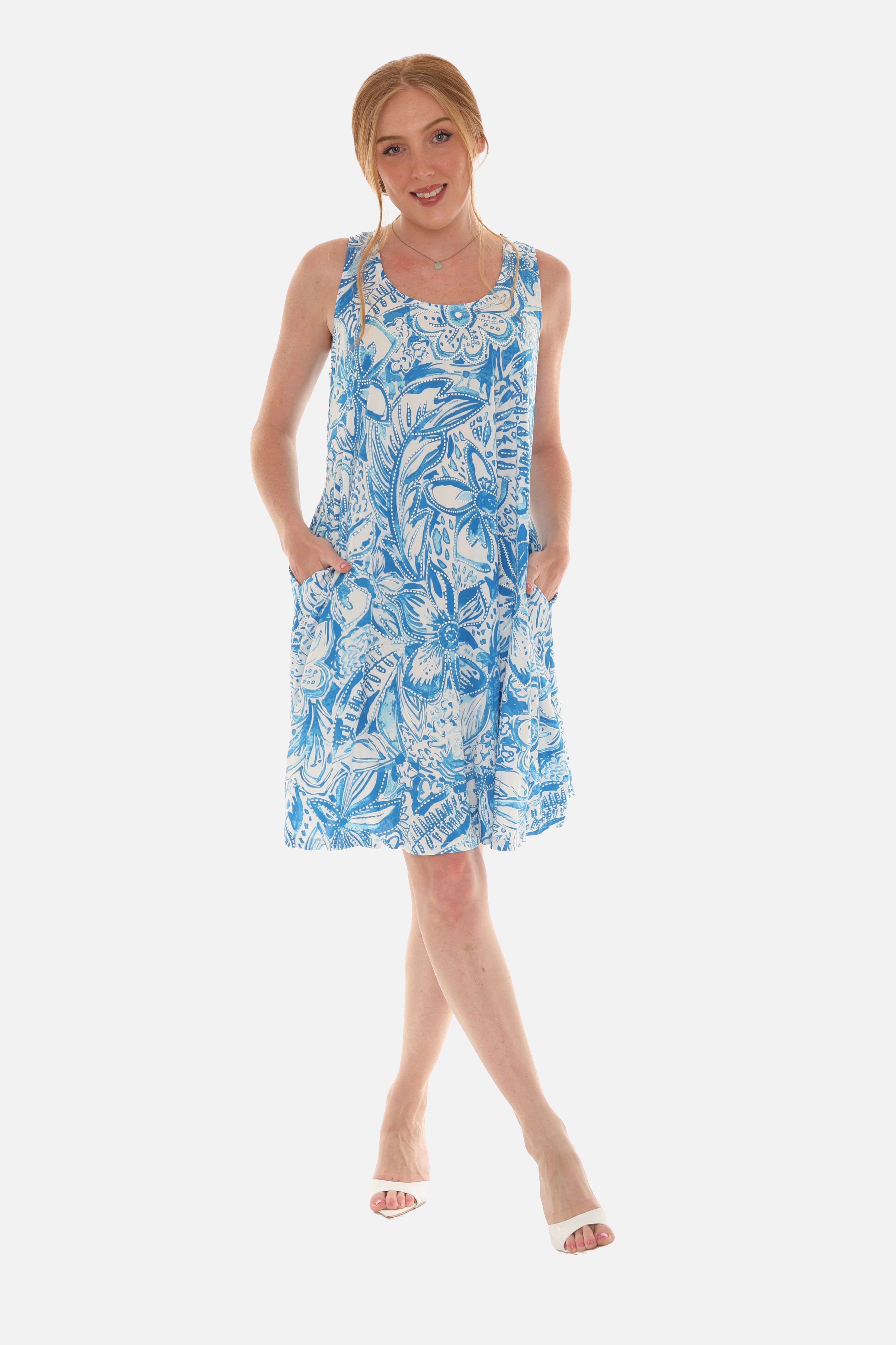 Women's Printed Mid-Length Tank Dress - Charming Charlie