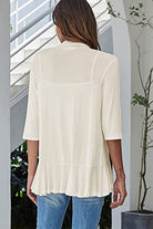 Open Front Three-Quarter Sleeve Cardigan - Charming Charlie
