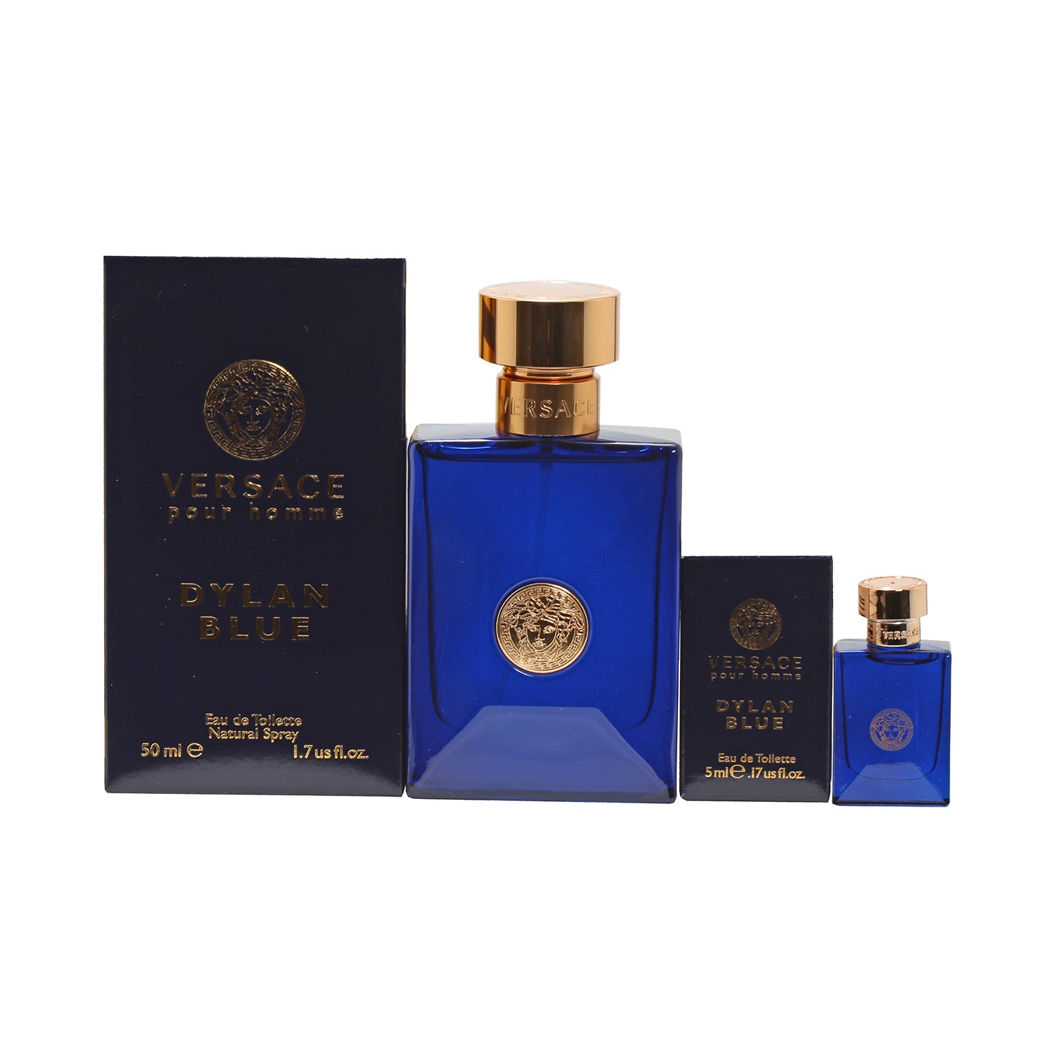 DUO: VERSACE DYLAN BLUE POUR HOMME 1.7 EDP/ .17 EDT MINI – Charming Charlie