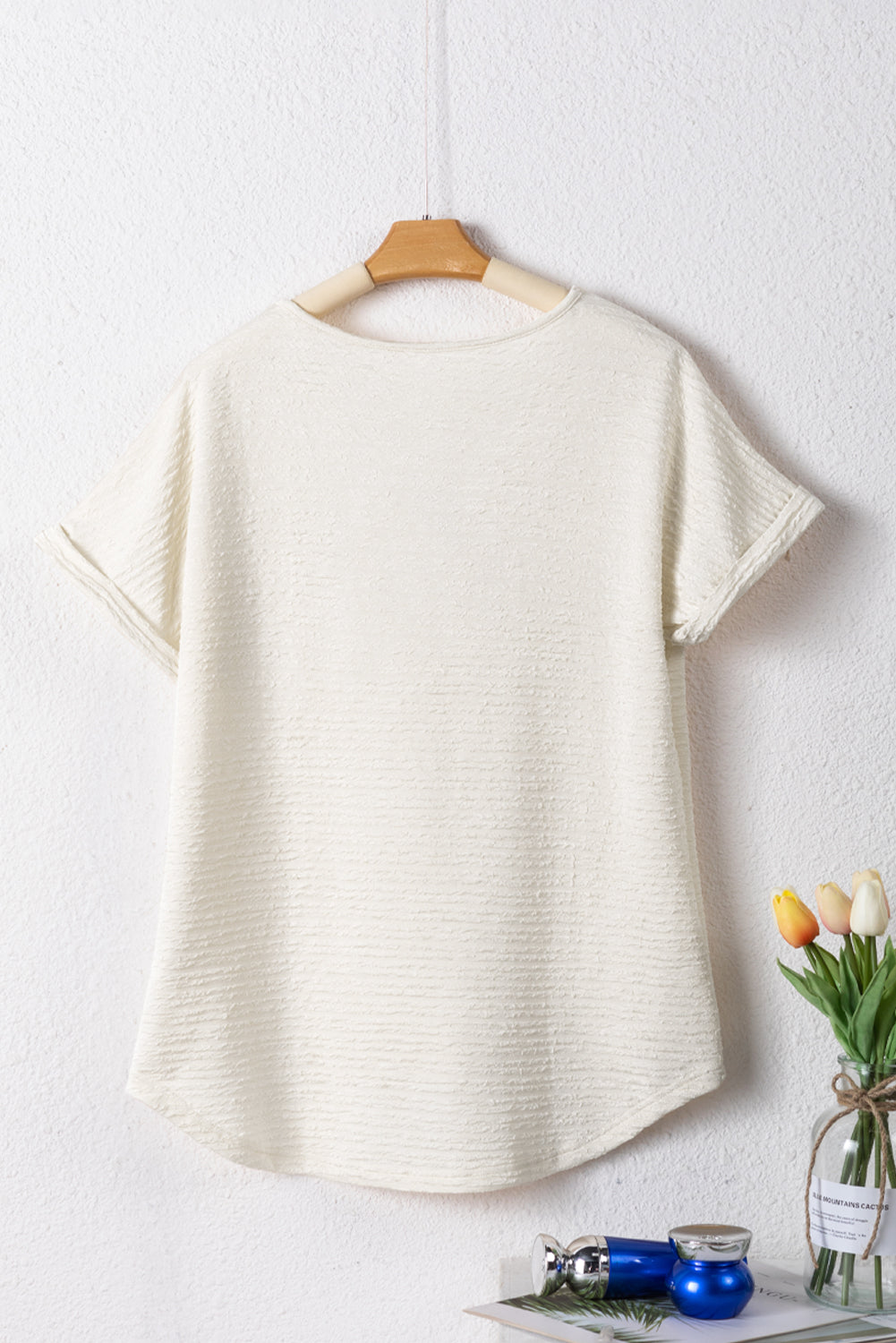 V-Neck Short Sleeve Blouse - Charming Charlie