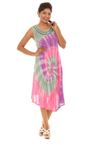 Tie Dye Rayon Sundress - Shoreline Wear, Inc.