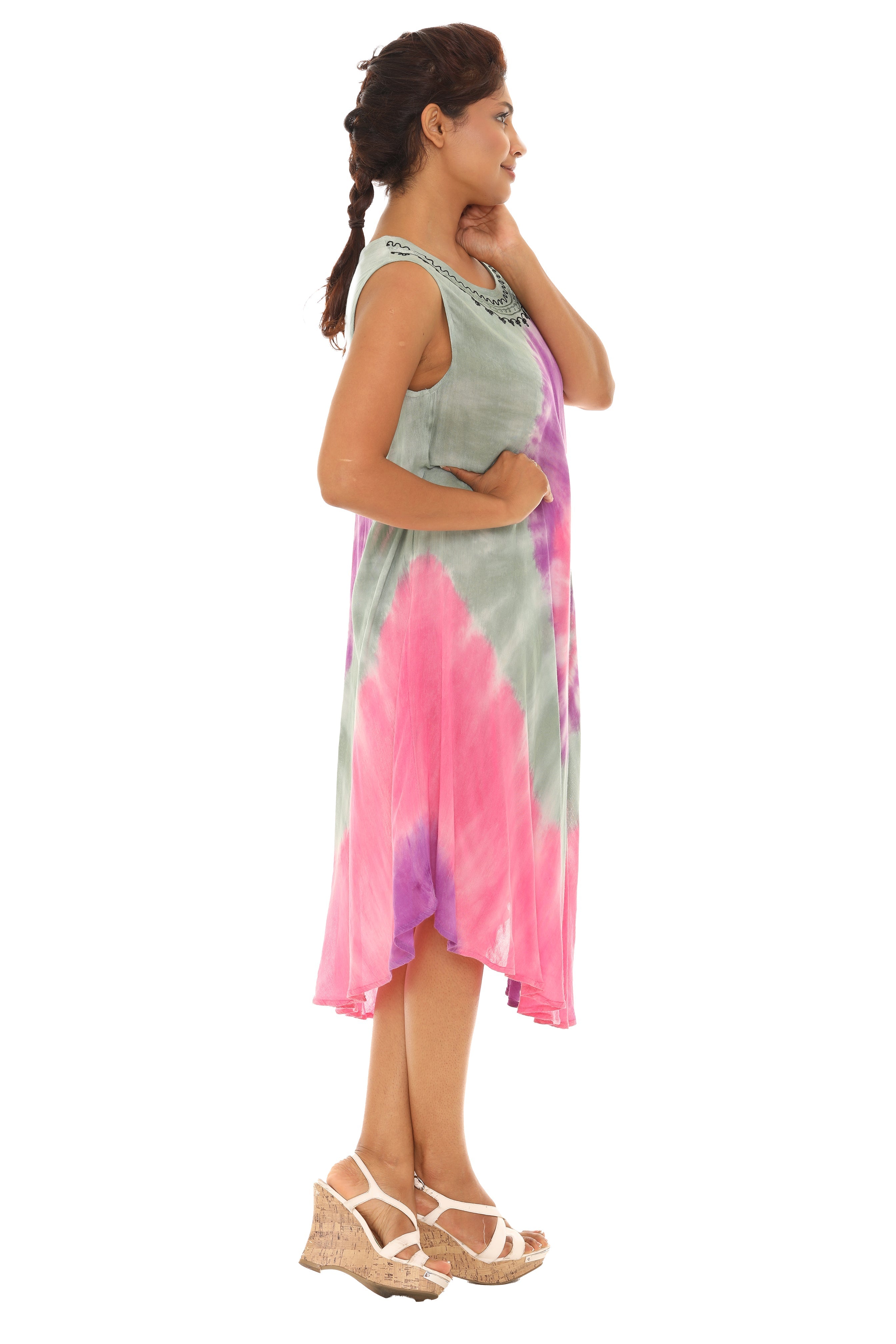 Tie Dye Rayon Sundress - Shoreline Wear, Inc.