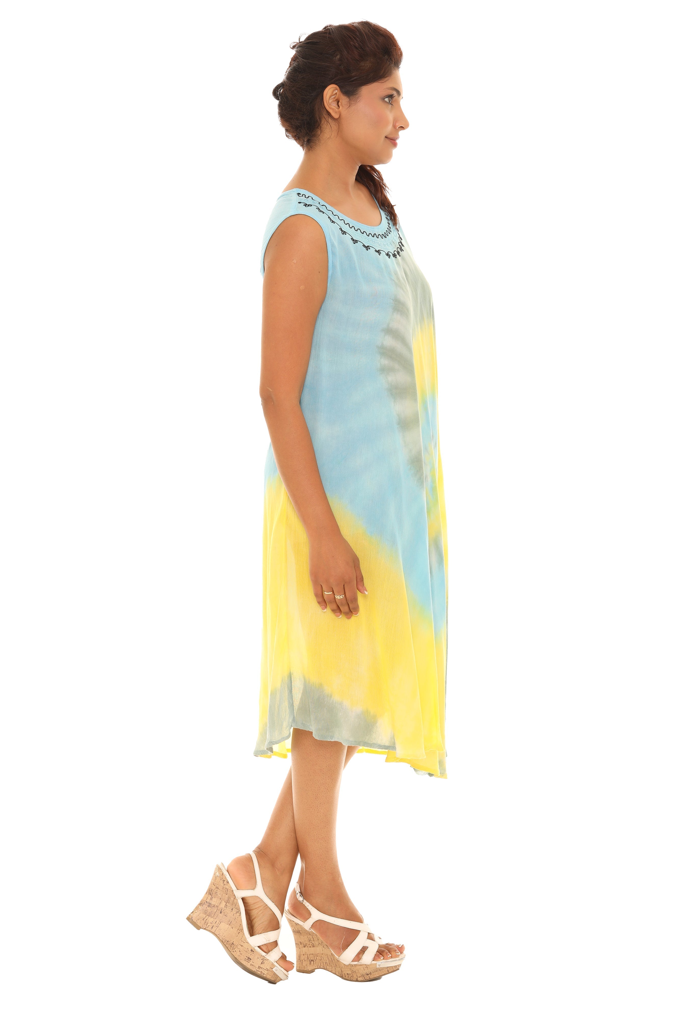 Tie Dye Rayon Sundress - Shoreline Wear, Inc.