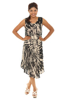 Spiral Tie Dye Rayon Sundress - Shoreline Wear, Inc.