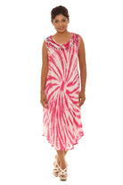 Spiral Tie Dye Rayon Sundress - Shoreline Wear, Inc.