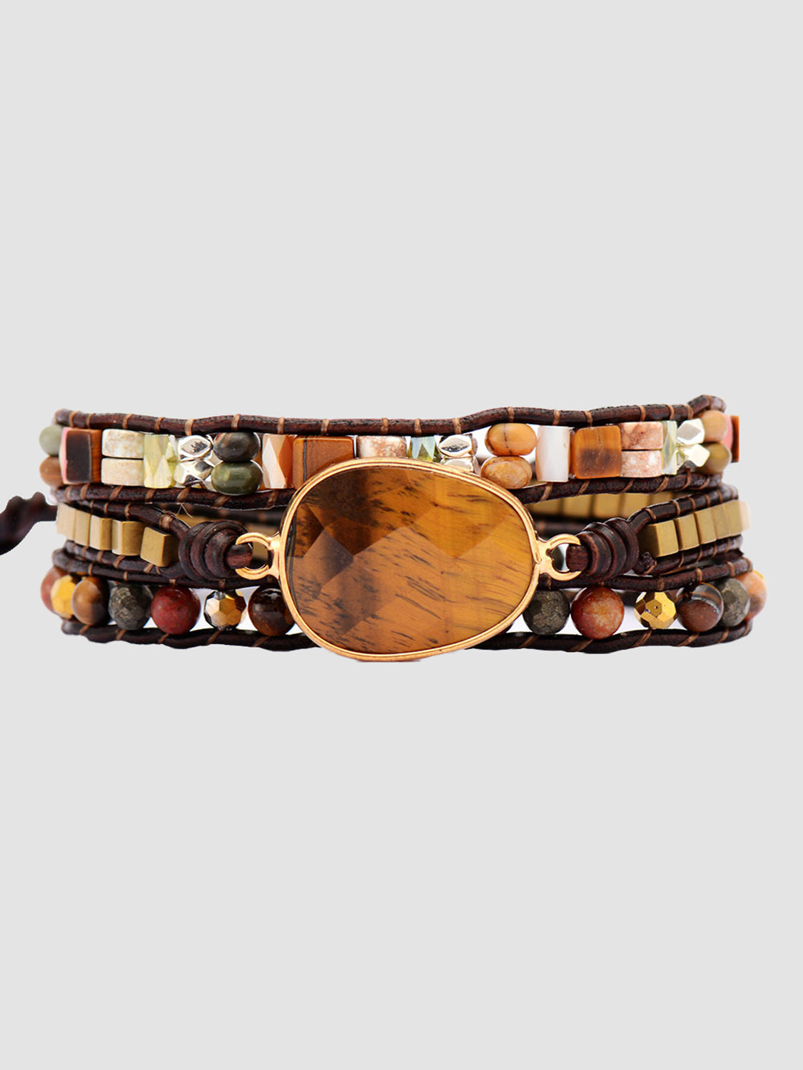 Geometrical Shape Triple-Layer Bracelet - Charming Charlie