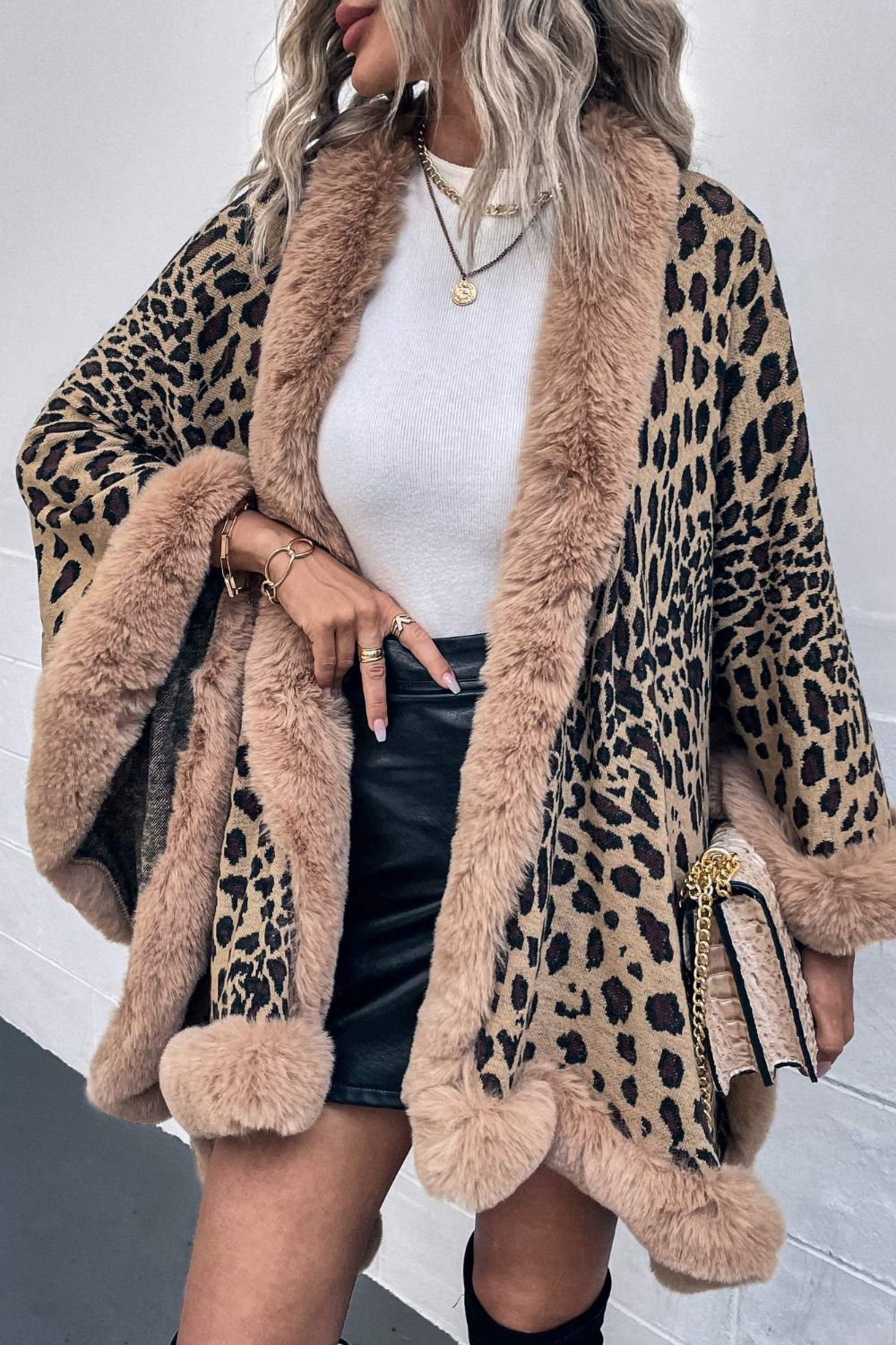 Leopard orders Patterned Poncho