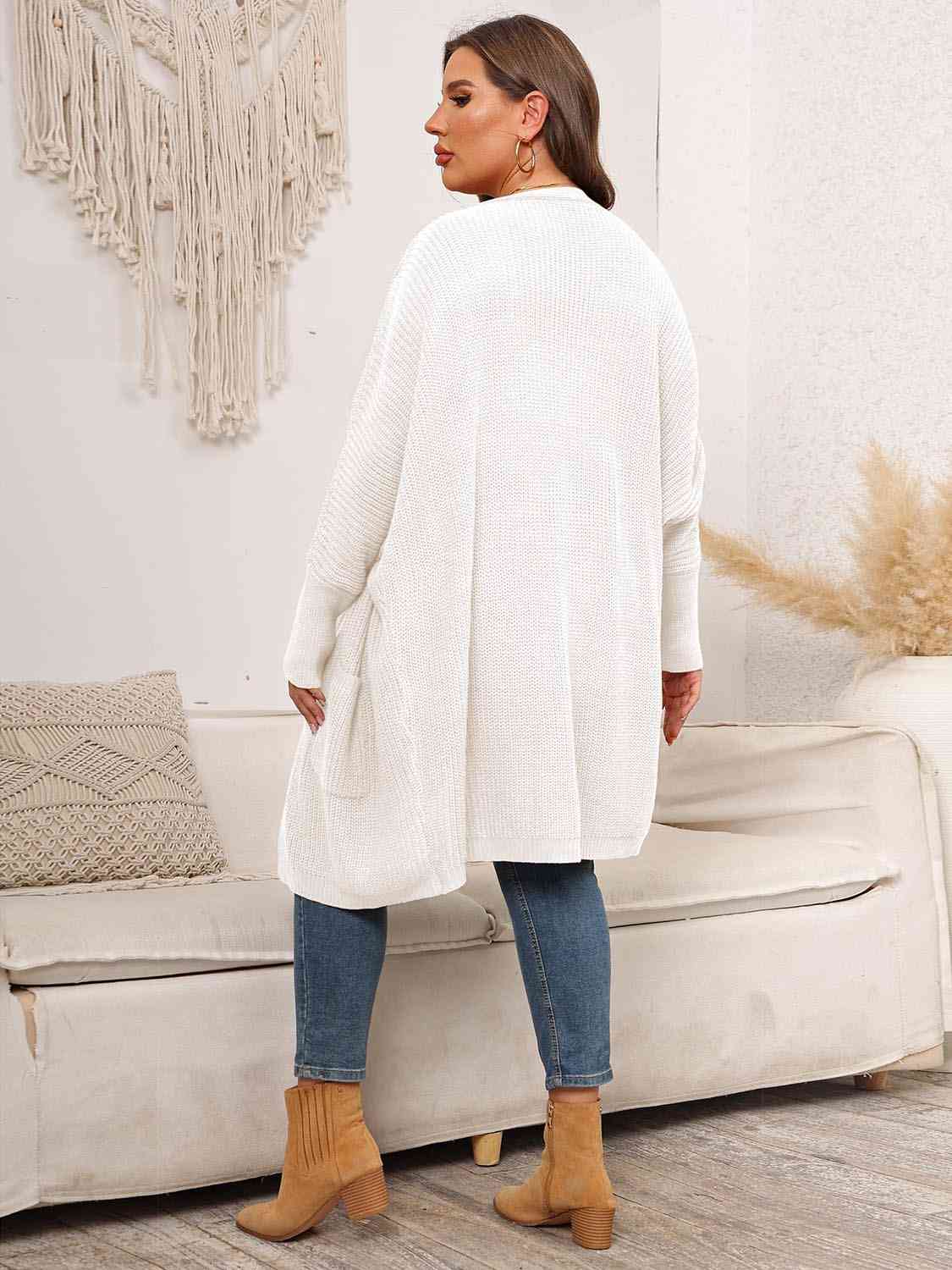 Plus Size Open Front Cardigan With Pockets – Charming Charlie