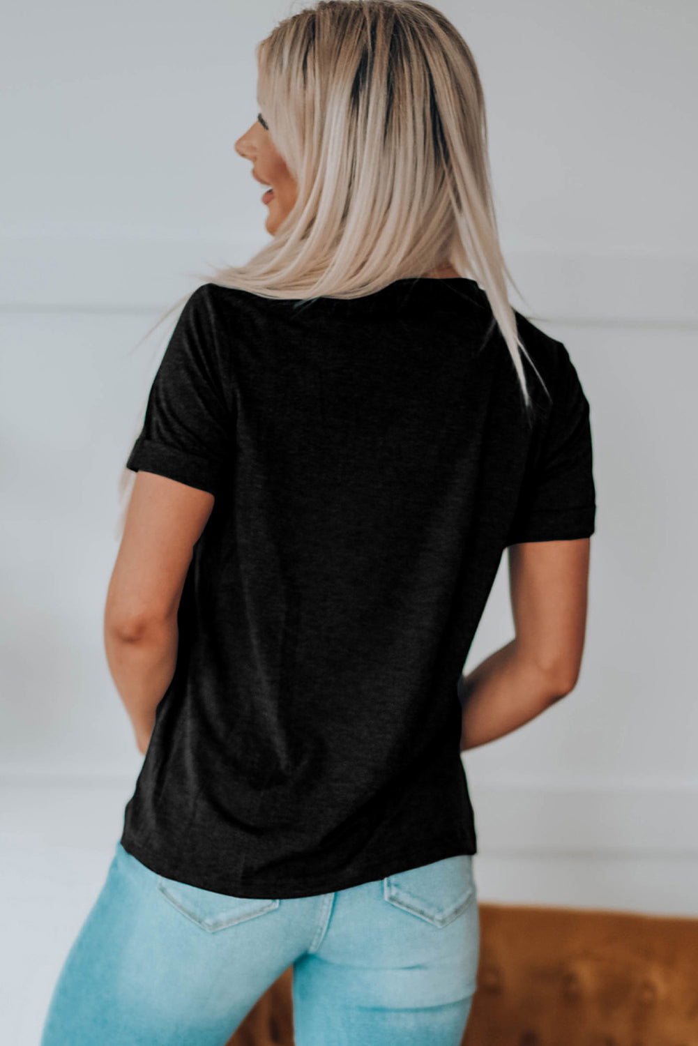 Bow & Boot Graphic Round Neck Short Sleeve T-Shirt - Charming Charlie