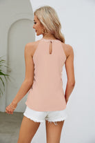 Sequin Grecian Neck Tank - Charming Charlie