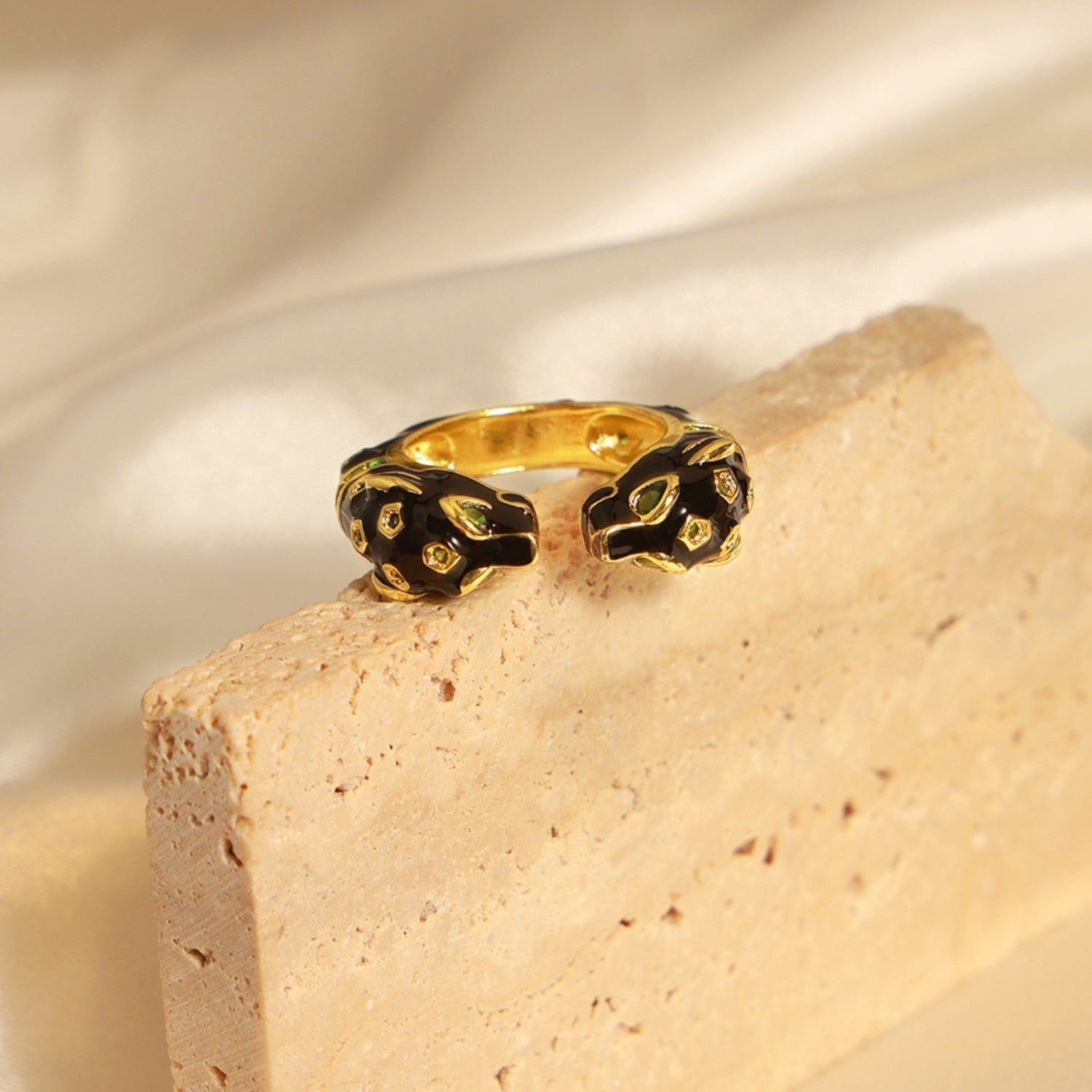 Inlaid Zircon Oil Drip Open Ring - Charming Charlie
