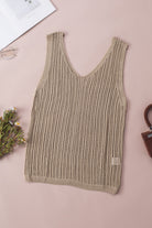 V-Neck Wide Strap Knit Vest - Charming Charlie