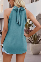 Tied Cutout Grecian Neck Tank - Charming Charlie