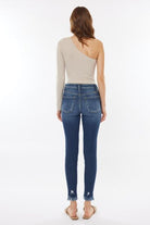 Kancan Raw Hem High Waist Cropped Jeans - Charming Charlie