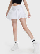 Pleated Detail Mid-Rise Waist Active Skirt - Charming Charlie