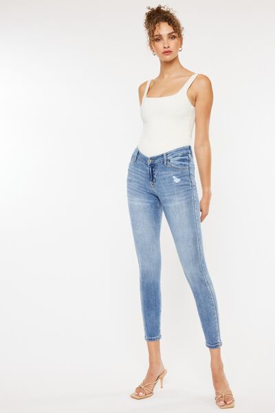 Kancan High Waist Cat's Whiskers Skinny Jeans - Charming Charlie