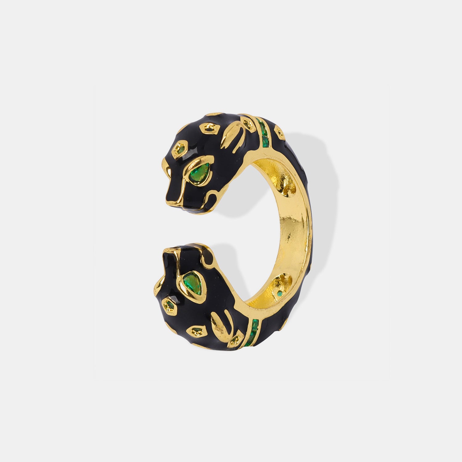 Inlaid Zircon Oil Drip Open Ring - Charming Charlie