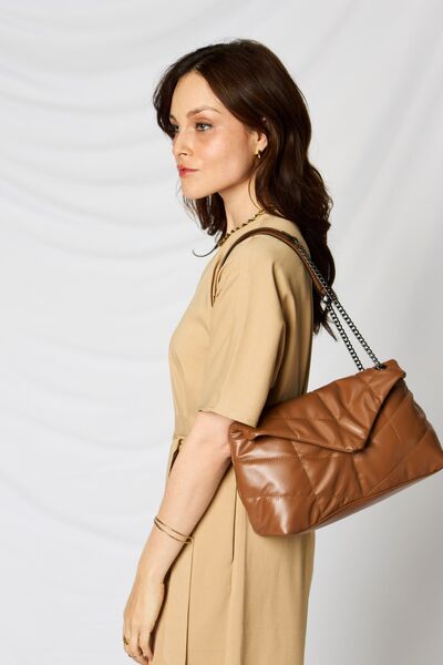 SHOMICO Certainly Chic Faux Leather Woven Backpack