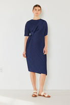 Marina West Swim Pleated Dolman Sleeve Dress - Charming Charlie