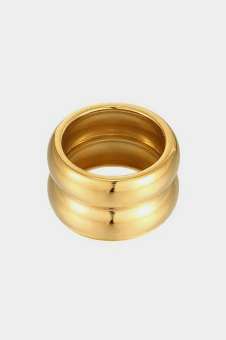 Split Ridge Ring Gold Double Ridge Ring – Charming Charlie