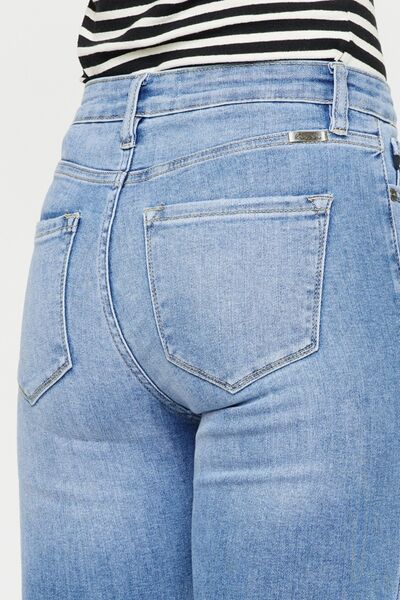 Kancan Distressed Cat's Whiskers Button Fly Jeans - Charming Charlie