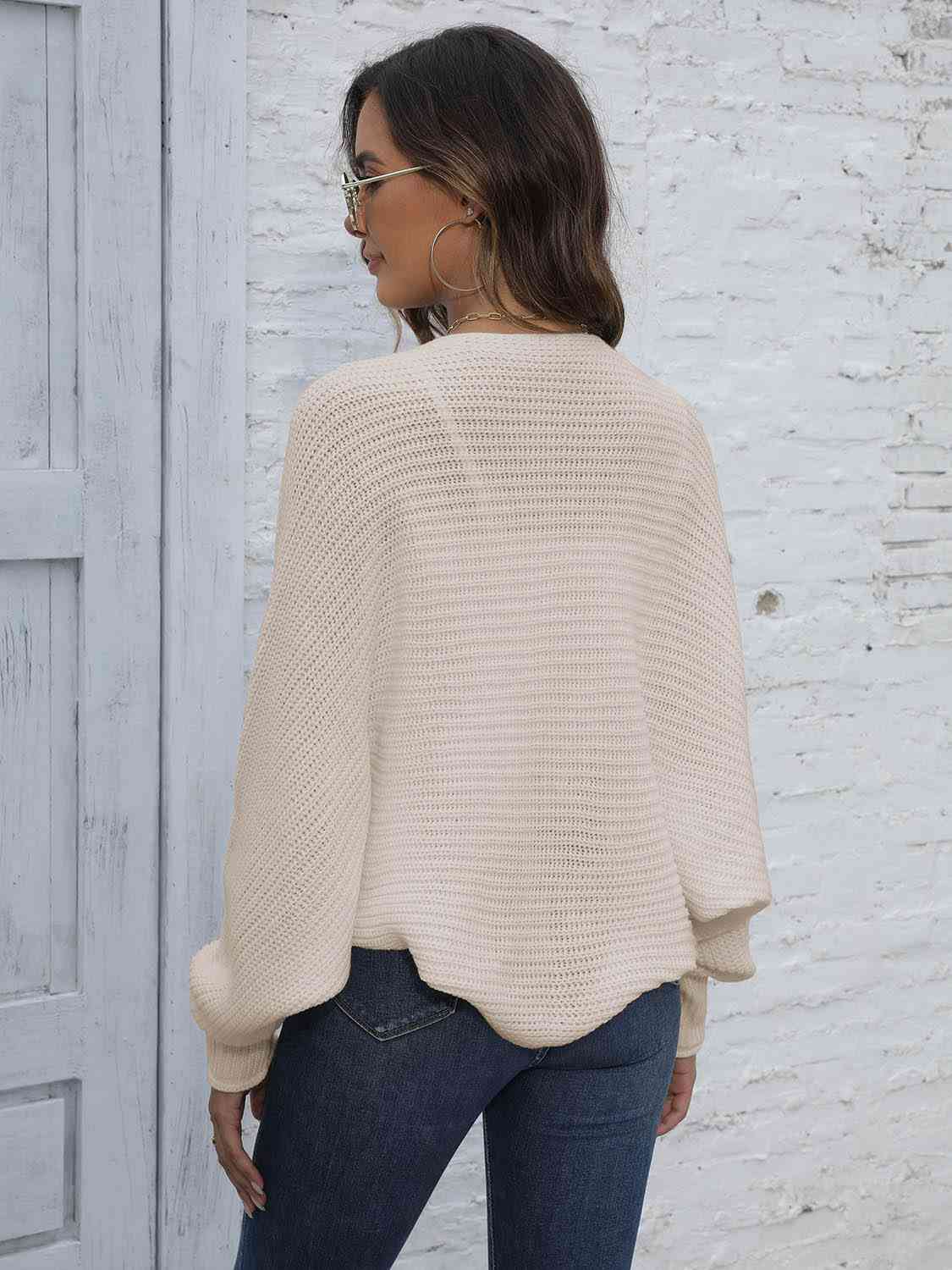 Bat Sleeve Open Front Short Cardigan – Charming Charlie