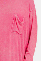 Zenana Round Neck Long Sleeve T-Shirt - Charming Charlie