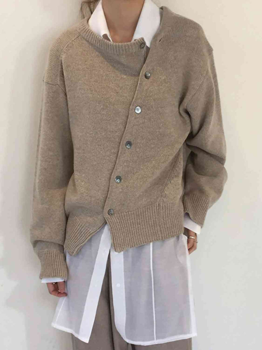 DROPPED ARMHOLE CARDIGAN ABINGDON PALACE