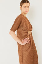 Marina West Swim Pleated Dolman Sleeve Dress - Charming Charlie