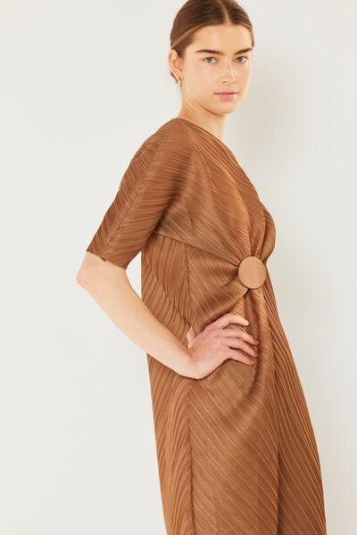 Marina West Swim Pleated Dolman Sleeve Dress - Charming Charlie