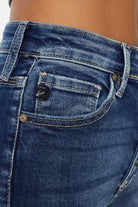 Kancan Full Size Cat's Whiskers Button Fly Denim Shorts - Charming Charlie