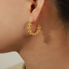 Titanium Steel C-Hoop Earrings - Charming Charlie