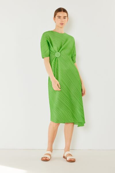 Marina West Swim Pleated Dolman Sleeve Dress - Charming Charlie